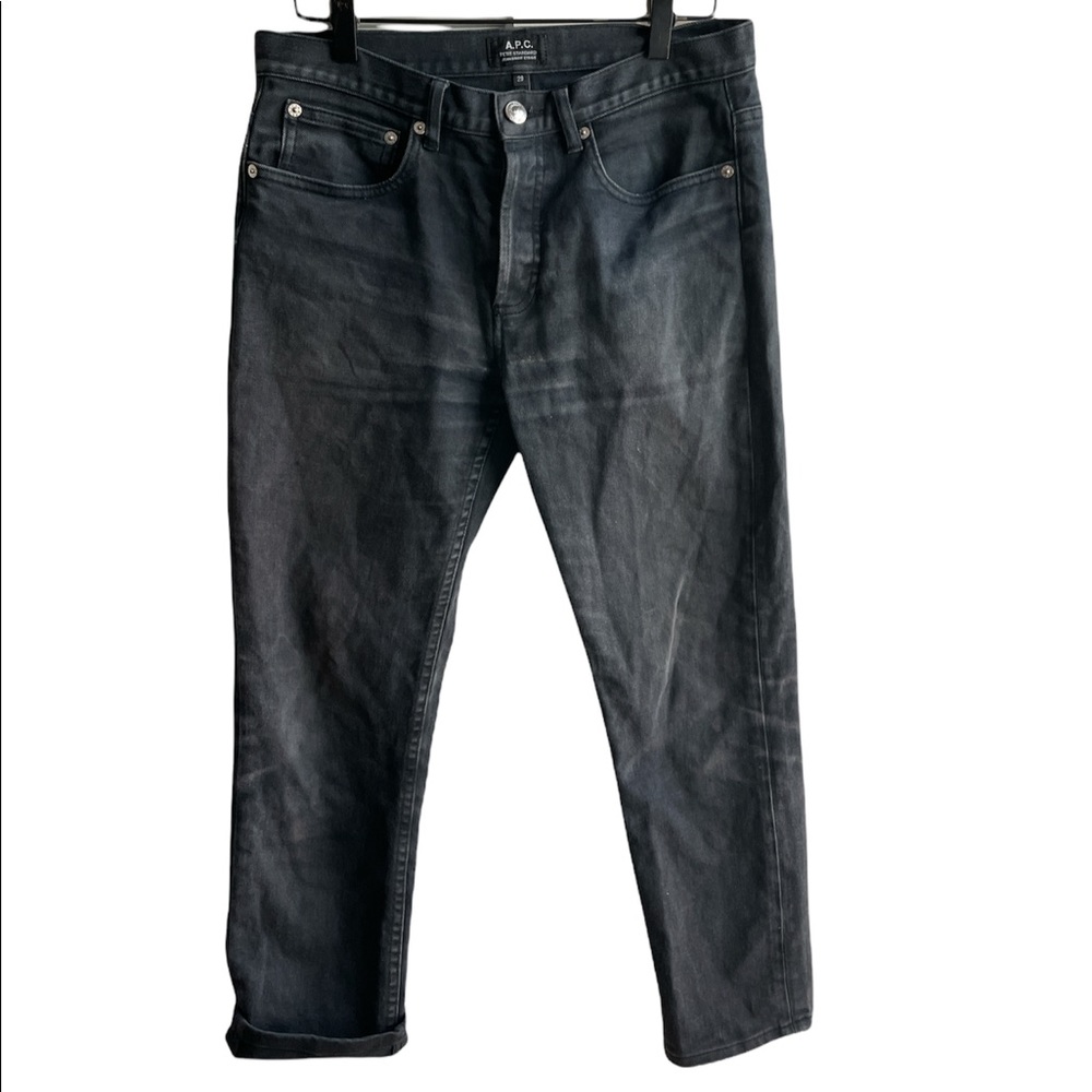 A.P.C. PETIT STANDARD DARK WASH STRAIGHT LEG W:29